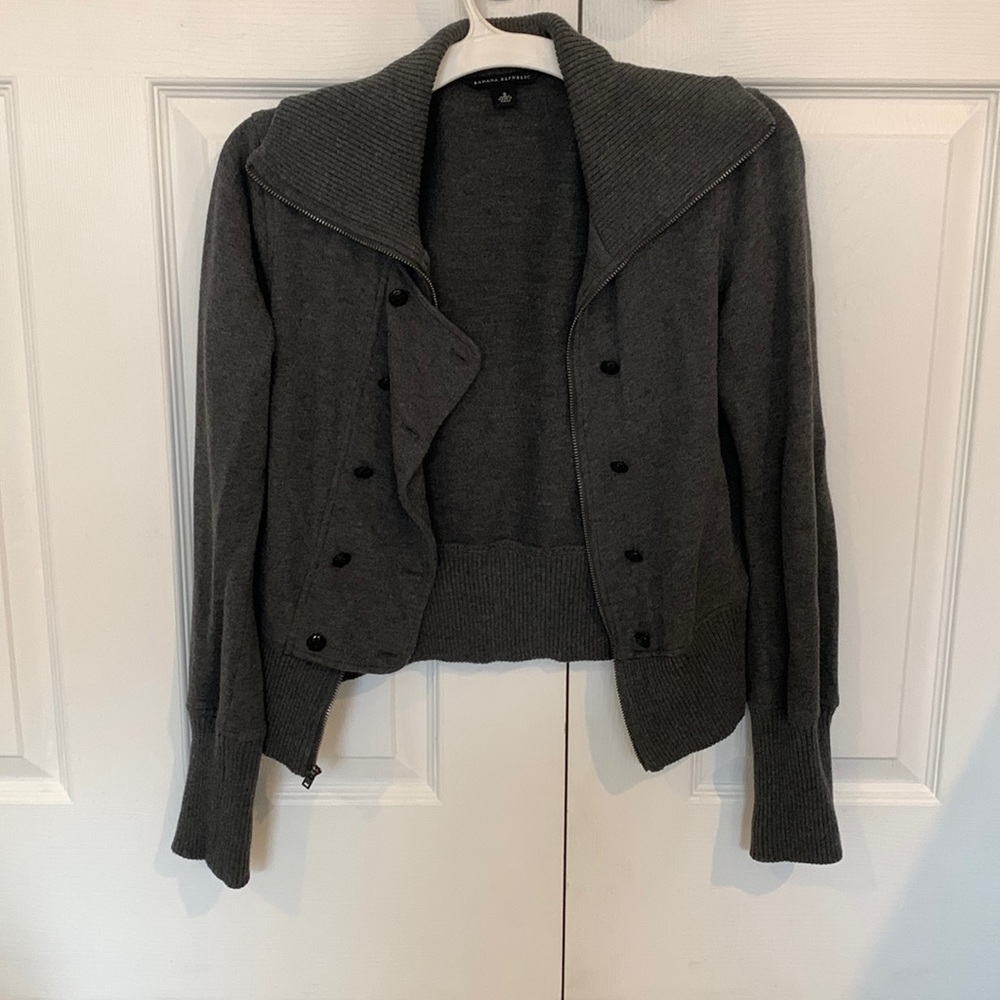 Banana Republic full zip fleece jacket